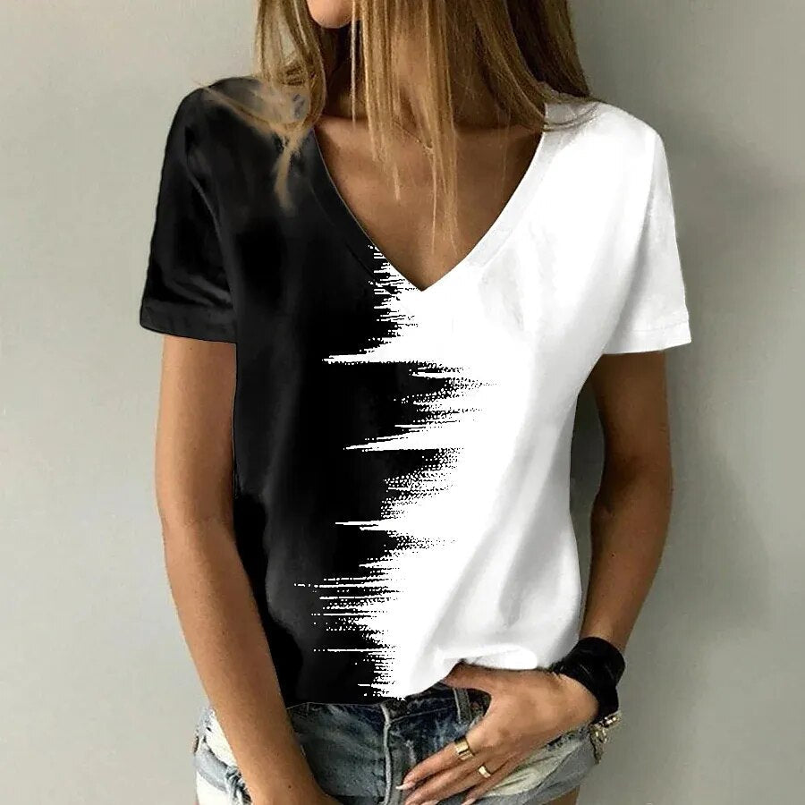 Oversized Abstract 3D Print Tee