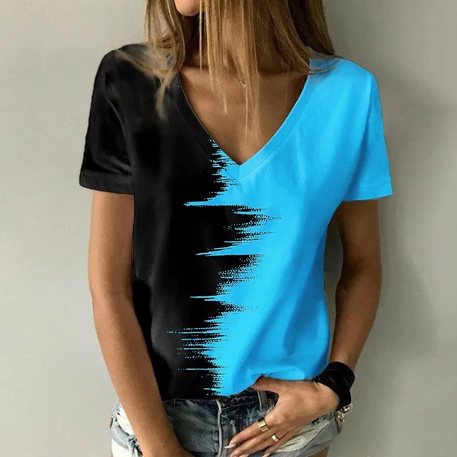Oversized Abstract 3D Print Tee