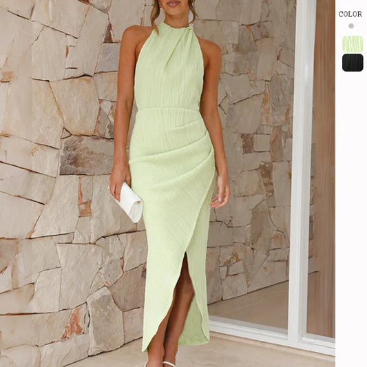 New High-end Slim Long Elegant Casual Streetwear Y2K Midi Dresses