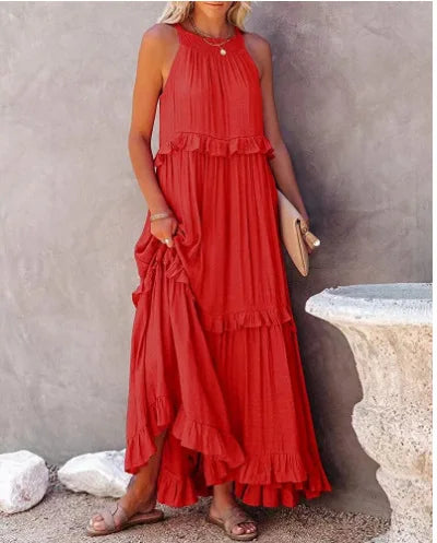 New Floor-length Round Loose Irregular LOOSE Midi Dresses