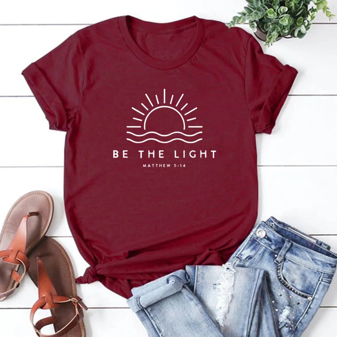 Inspirational Faithful Radiant Glowing Tee