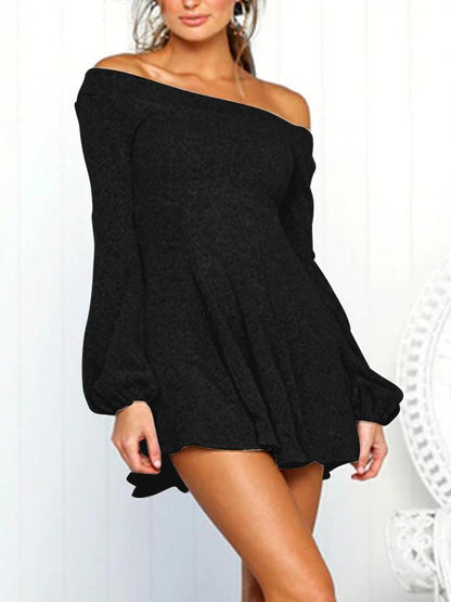 Puff Sleeve Off-Shoulder Mini Dress