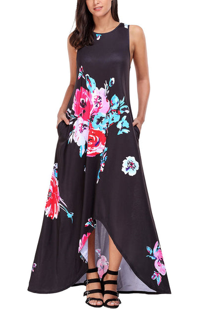 Maxi Obsessions Floral Print Boho Dress