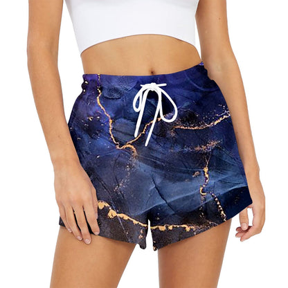 Hand-Painted Slim Fit Fashionable Women Shorts
