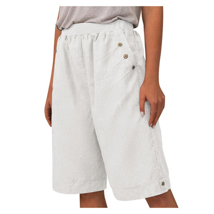 Soft Loose Knee-Length Sweatpants Short