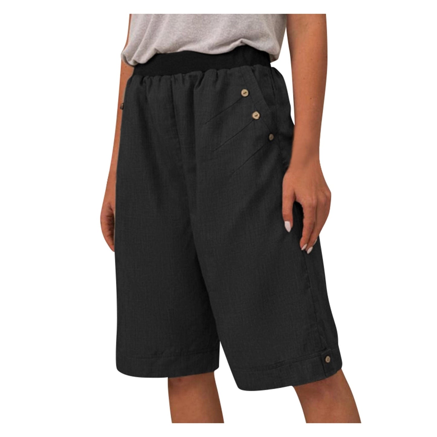 Soft Loose Knee-Length Sweatpants Short