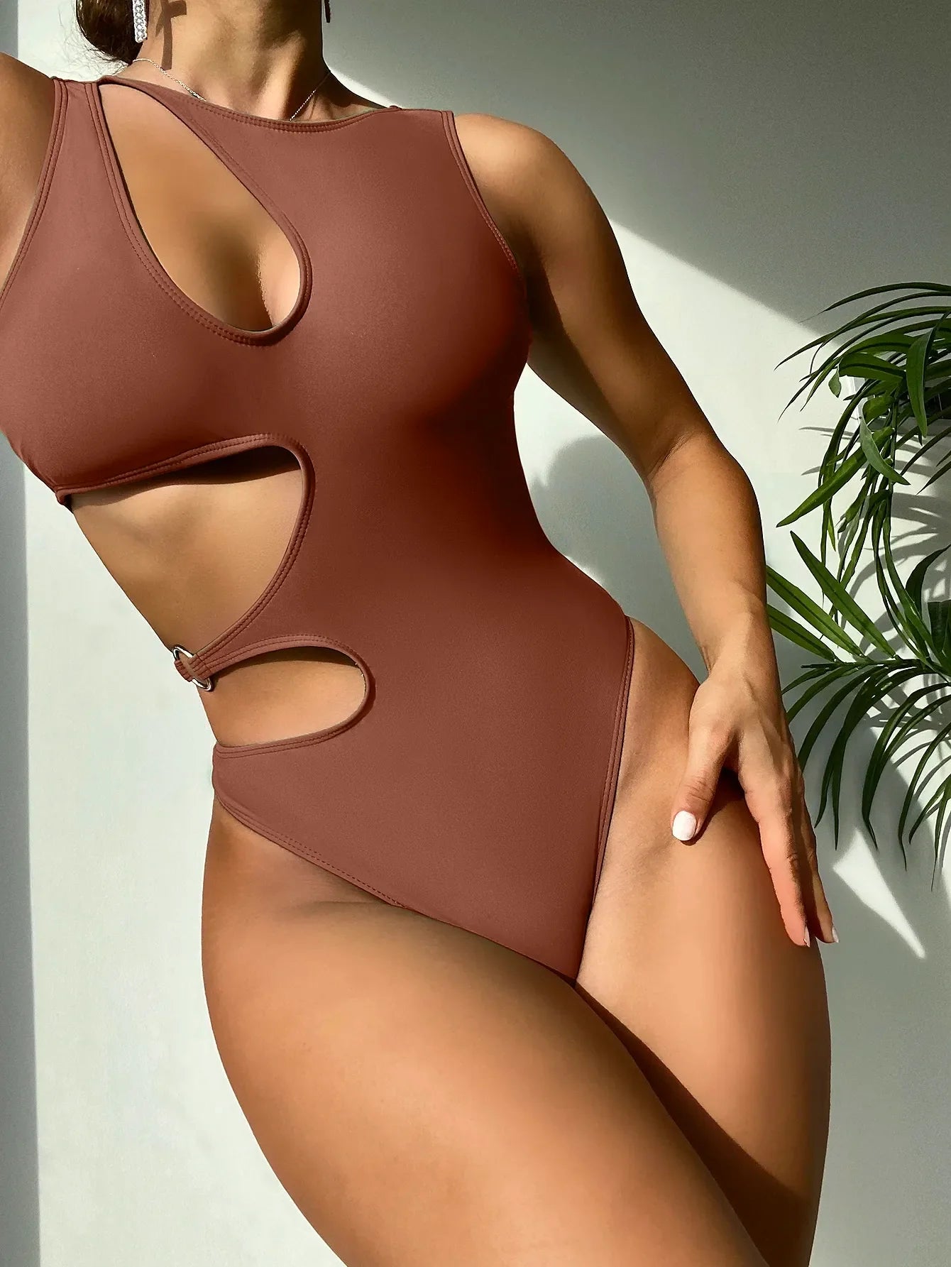 Bodysuit Summer Beach Bathing Suit Basic Swimsuit