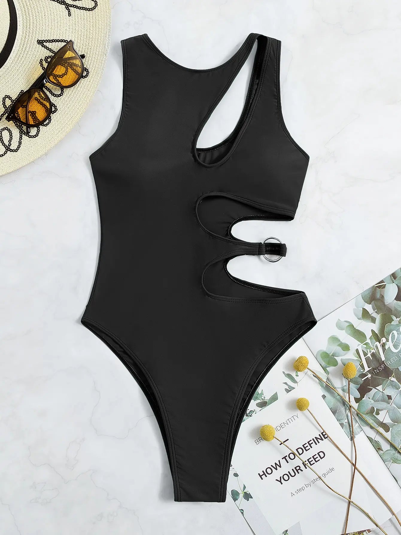 Bodysuit Summer Beach Bathing Suit Basic Swimsuit