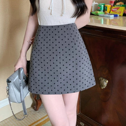 Elegant Polka Dot Sweet Short Skirt