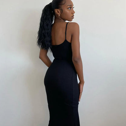 Elegant Bodycon Maxi Sleeveless Backless Party Club Sun Birthday Midi Dresses