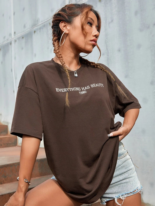 Vintage Style Breathable Cotton Tee