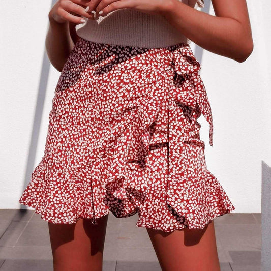 Versatile Pleated Bandage Short Skirt