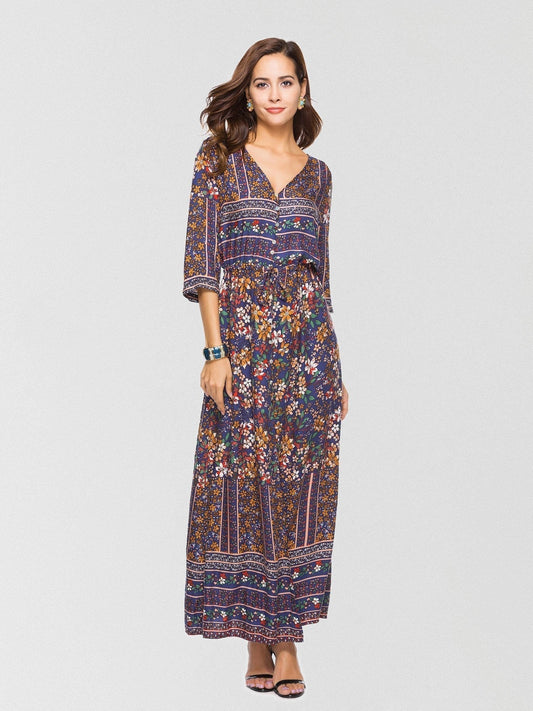 2024Simply Sweet Floral Button Down Maxi Dress