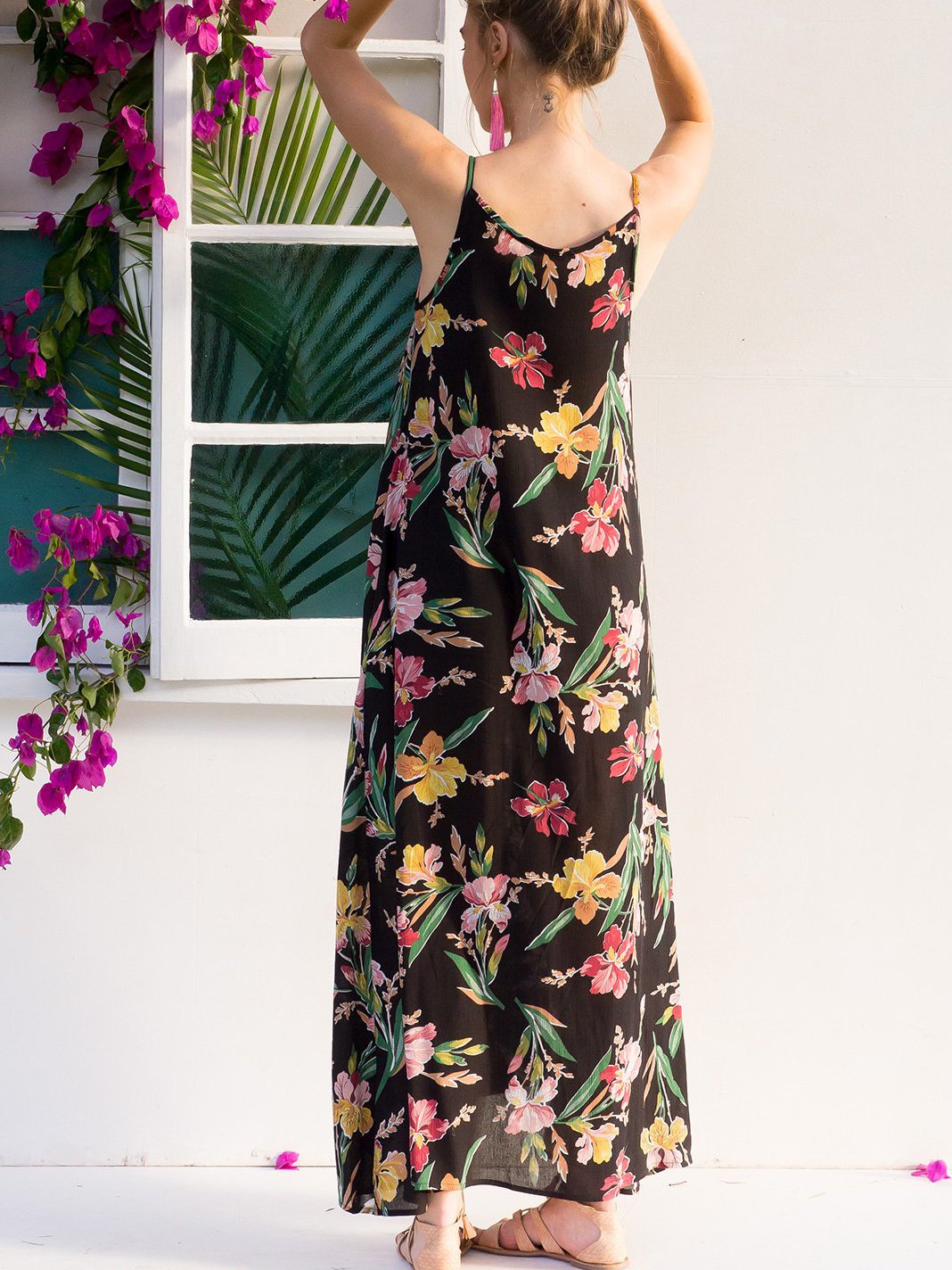 Hot Hot Hot Floral Print Midi Dress