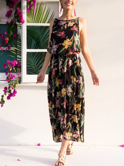 Hot Hot Hot Floral Print Midi Dress