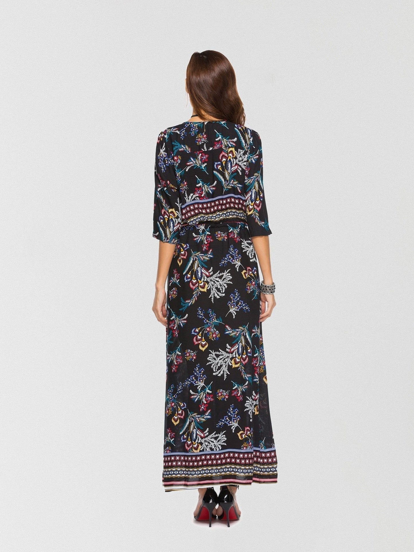 Going Somewhere Floral Button Down Maxi Dress