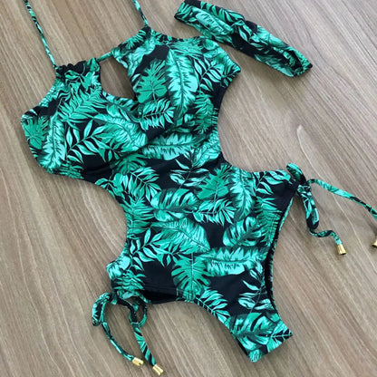 String Adjust Girls Beach Bathing Suit Basic Swimsuit