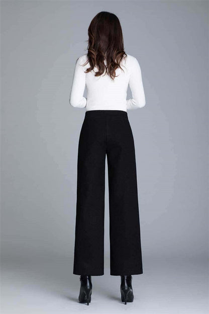 Pendent Chic High Waist Loose Classic Straight Trousers