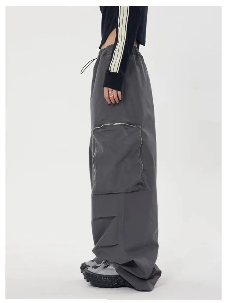 Hip Hop Baggy Cargo Y2K Streetwear Oversize Wide Leg Techwear Korean Pant