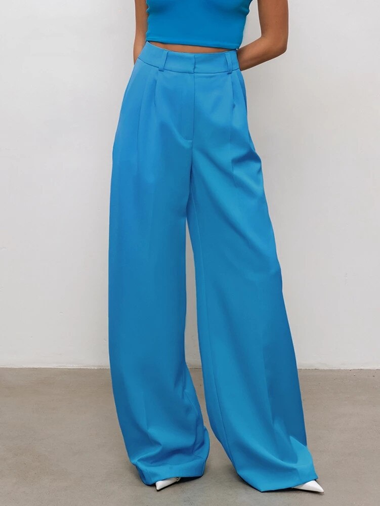 All-Match Pleated Casual Palazzo Pants