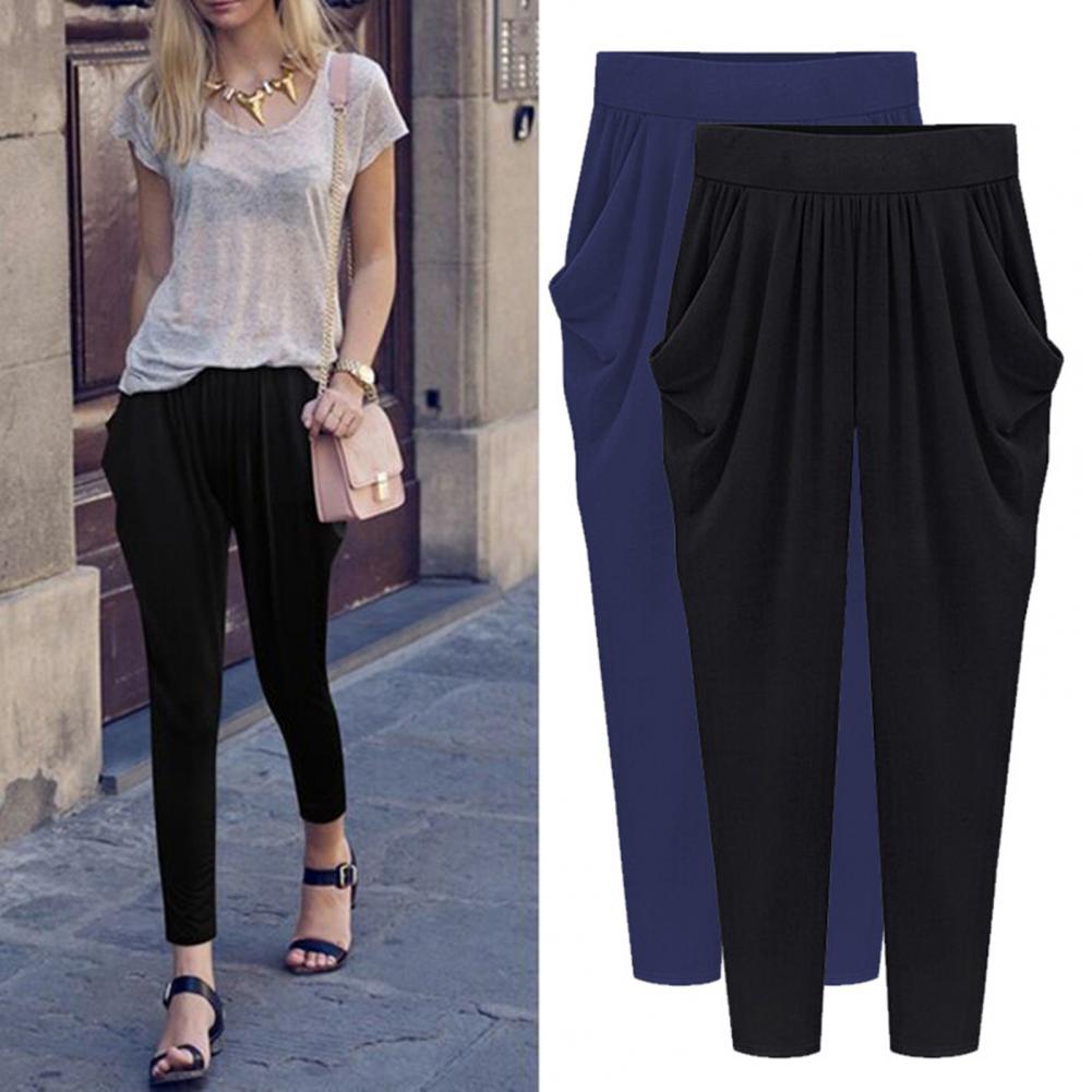 Stylish High Waist Plus Size Summer Pants