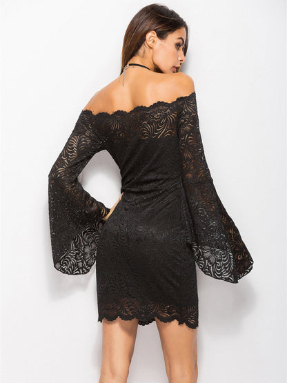 Love Like This Off-The-Shoulder Lace Dress