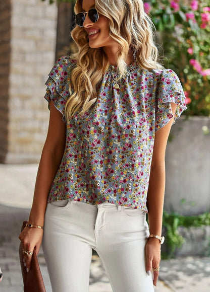 Floral Spring Summer Casual Tee