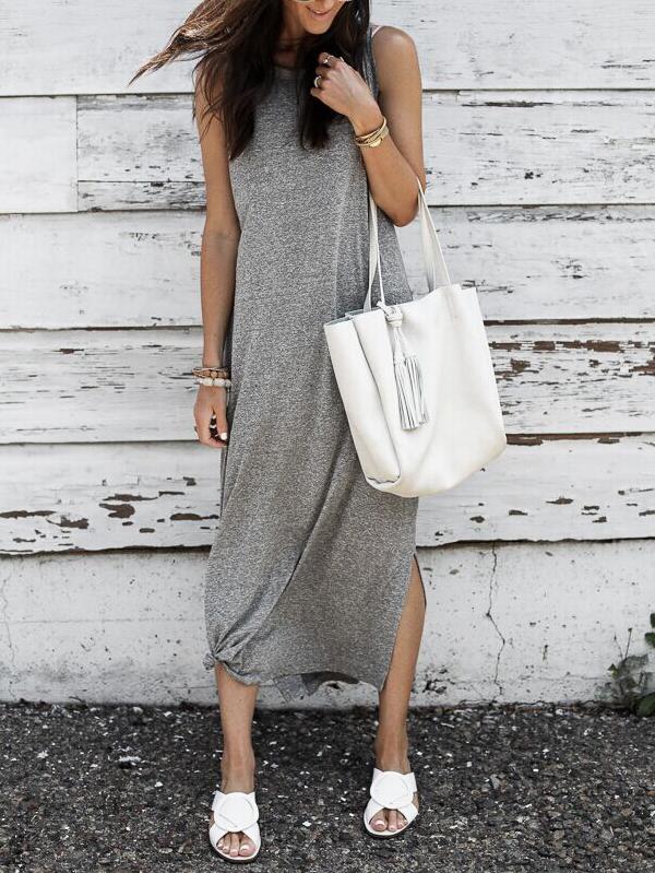 Simple As Can Be Seamless Midi Dress