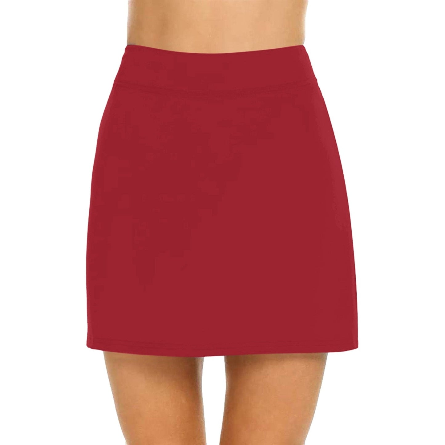 Breathable Solid Color Yoga Short Skirt