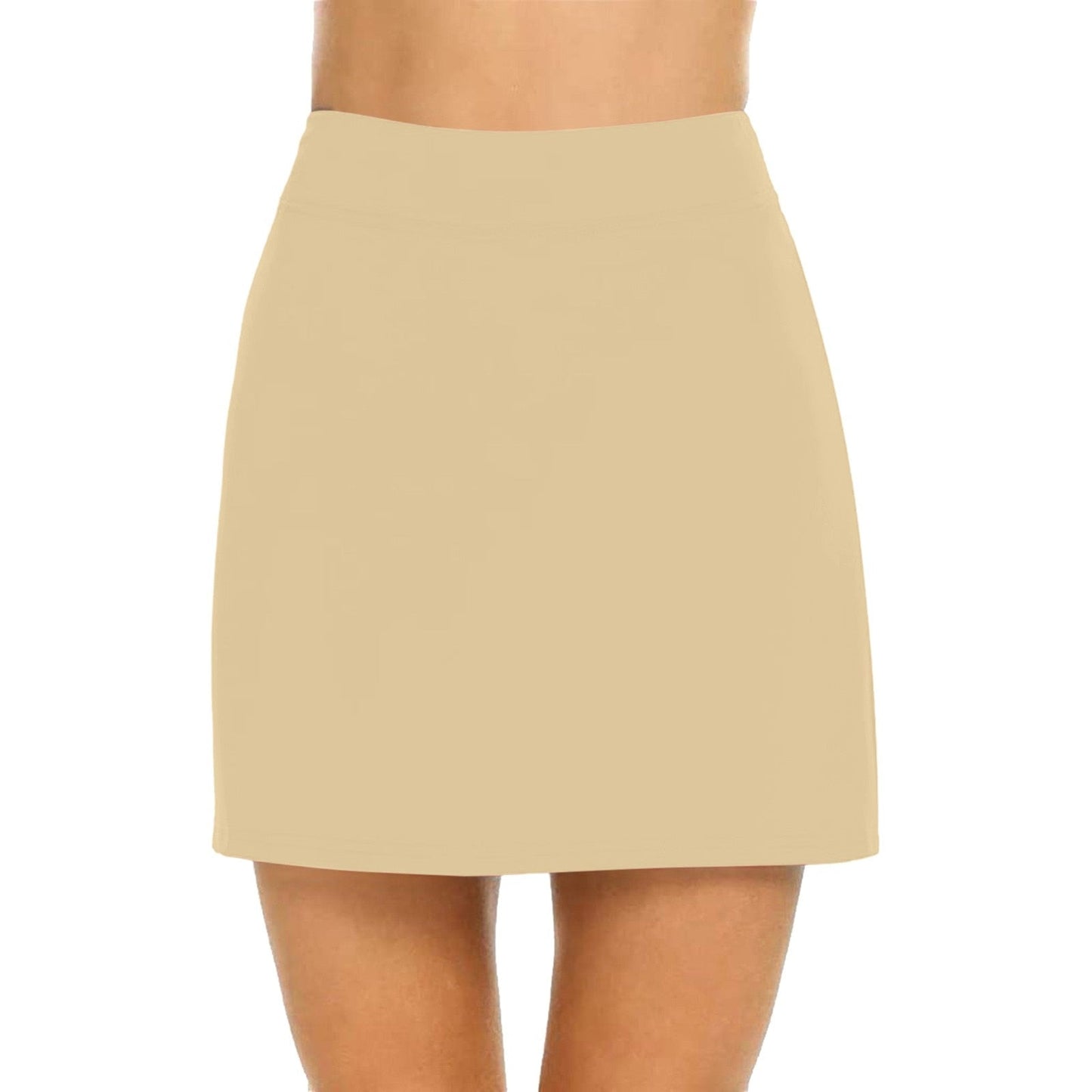 Breathable Solid Color Yoga Short Skirt