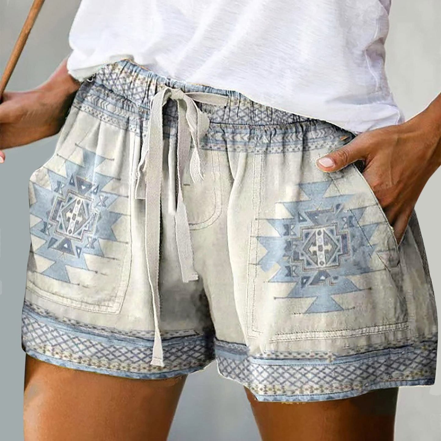 Elastic Waist Casual Beach Party Short