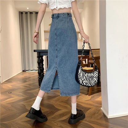 Stylish Korean High Waist A-line Skirt