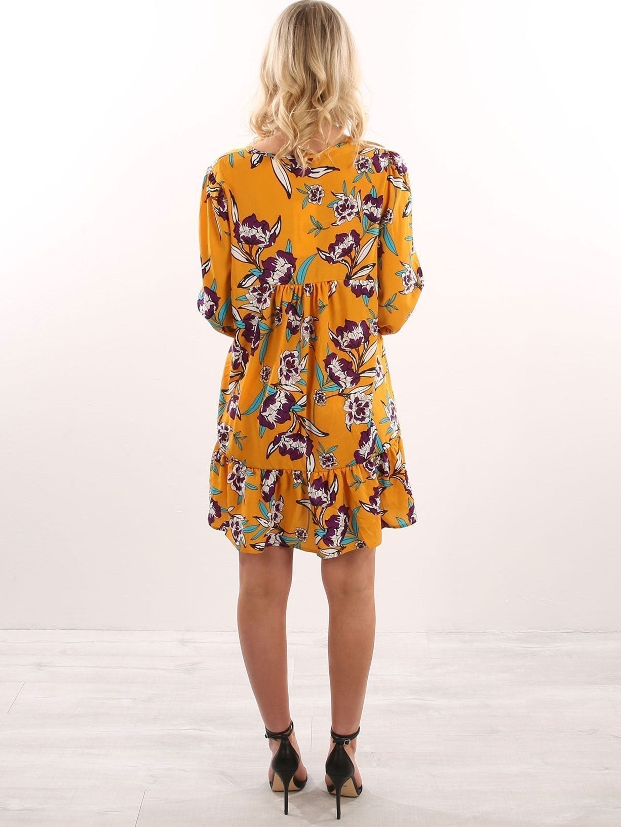 Sway Away Floral Print Mini Dress