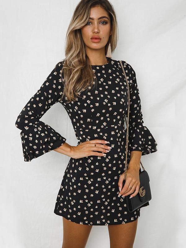 Take Me Places Floral Print Mini Dress