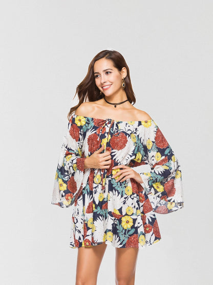 Without You Floral Off The Shoulder Dress