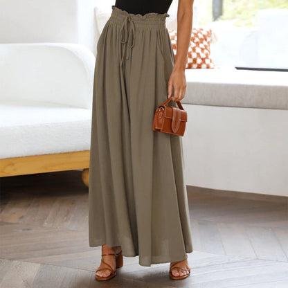 Bohemian Summer Elastic Waist Pants