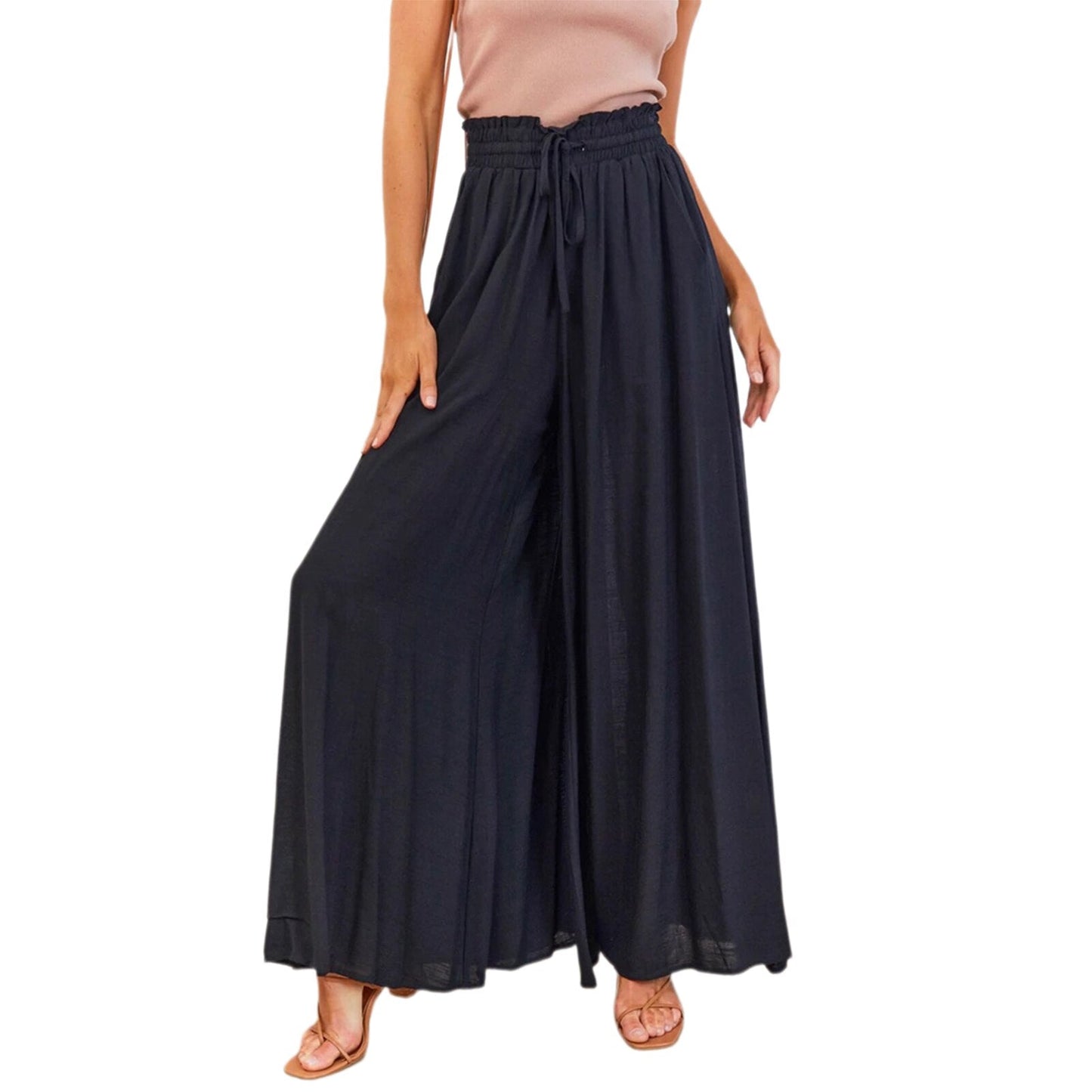 Bohemian Summer Elastic Waist Pants