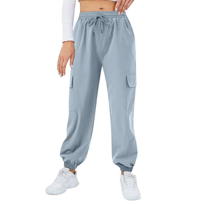 Casual Mid Waist Baggy Cargo Pants