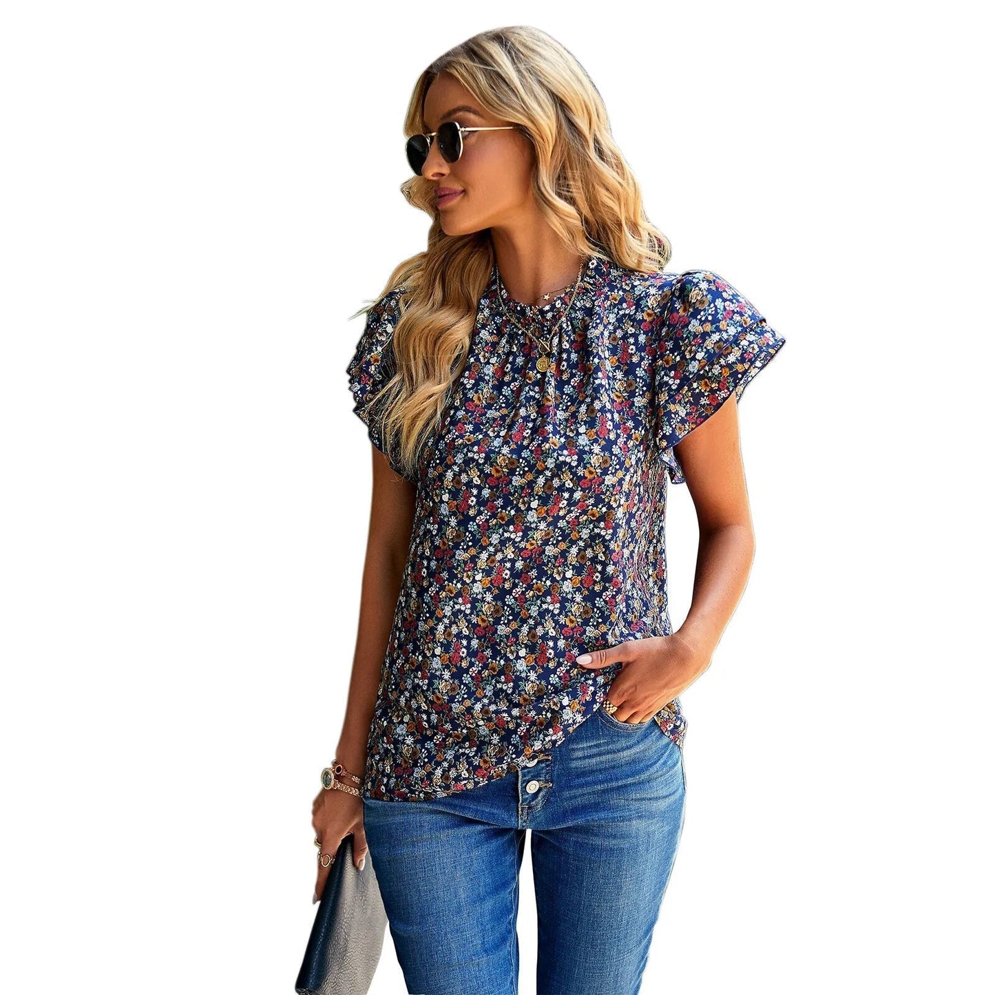 Floral Spring Summer Casual Tee