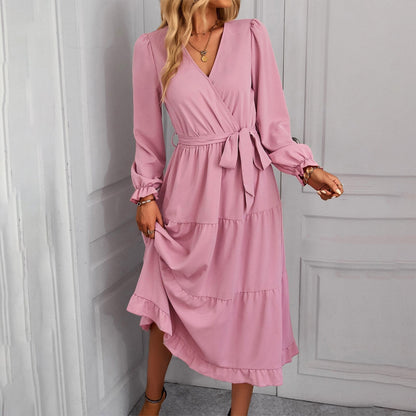 Vintage Streetwear Loose Casual Midi Dress