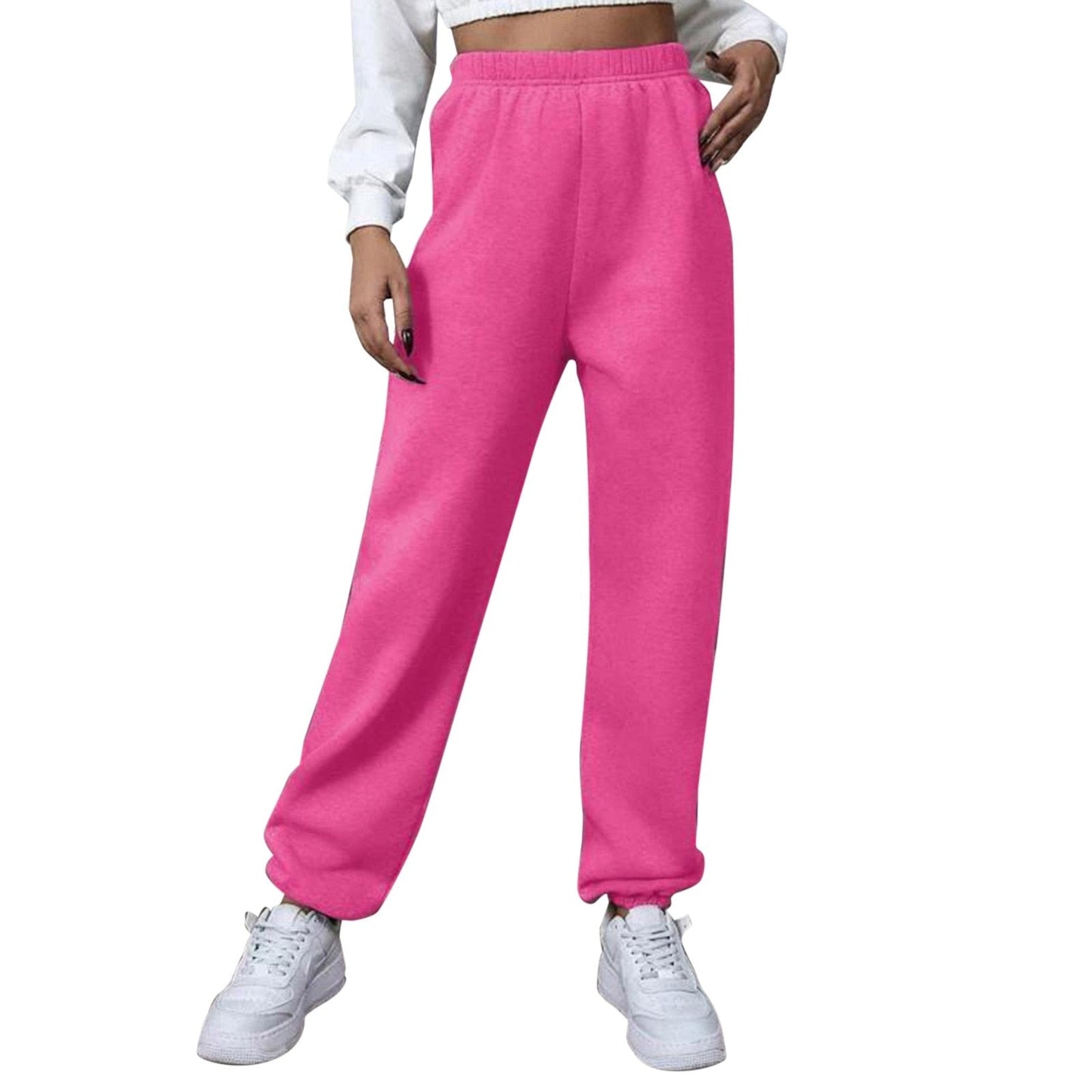 High Waist Yoga Sweatpants with Pockets