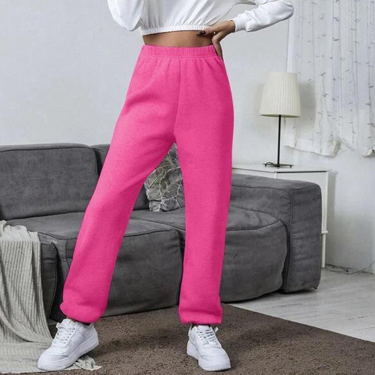 High Waist Yoga Sweatpants with Pockets