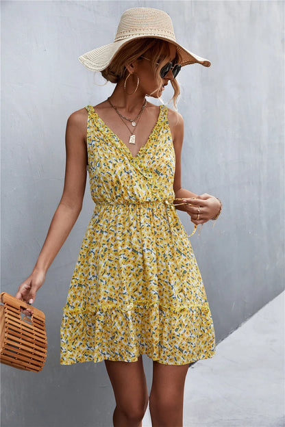 Floral Collar Lace Comfortable Casual LOOSE Midi Dresses