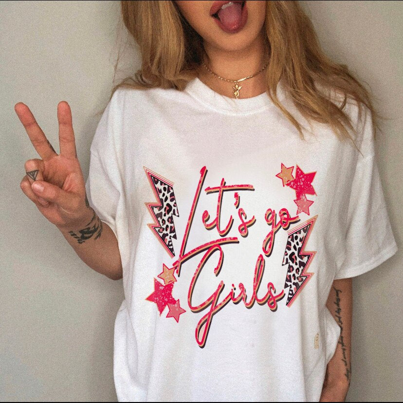 Women's T-shirt Western Cowboy Cartoon Letter Print Funny Cute Short