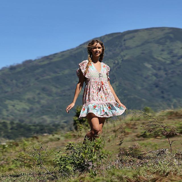 Elegant Ruffle Cute Summer Dress