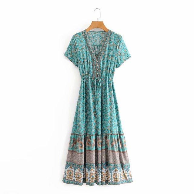 Blossom Gypsy Boho Maxi Dress