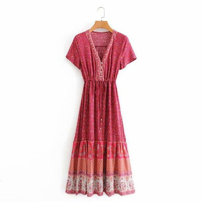 Blossom Gypsy Boho Maxi Dress