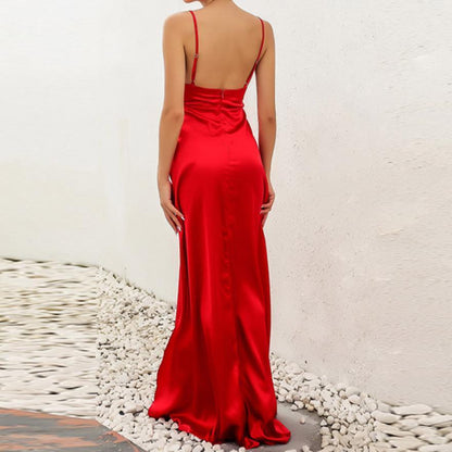 Sexy High-Split Maxi Evening Party Dress